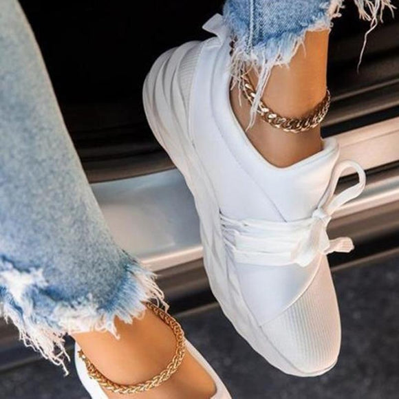 Women's Lace-Up Slip-On Breathable Lightly Sneakers