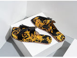 Flower Tassel Flat-heel Solid Color Women's Sandals And Slippers