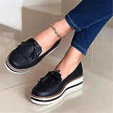 Flat Casual Bowknot Ladies Tassel Lazy Shoes