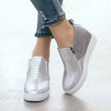 Women's Platform Wedge Sneakers High Top Shoes