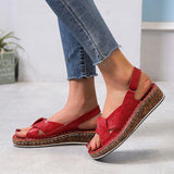 Flat Velcro Fish Mouth Flat Heel Women's Sandals