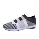 Women Casual Splicing Breathable Knit Elastic Flat Sneakers