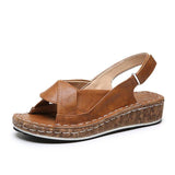 Flat Velcro Fish Mouth Flat Heel Women's Sandals
