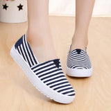 Women's Candy Color Canvas Comfortable Slip-on Flats