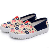 Women's Candy Color Canvas Comfortable Slip-on Flats